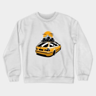 Yellow E39 Touring Mountains Crewneck Sweatshirt